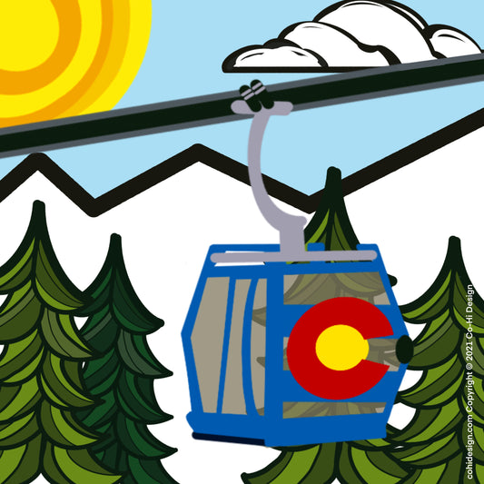 COlorado GOndola || 12 X 12 Matte Print