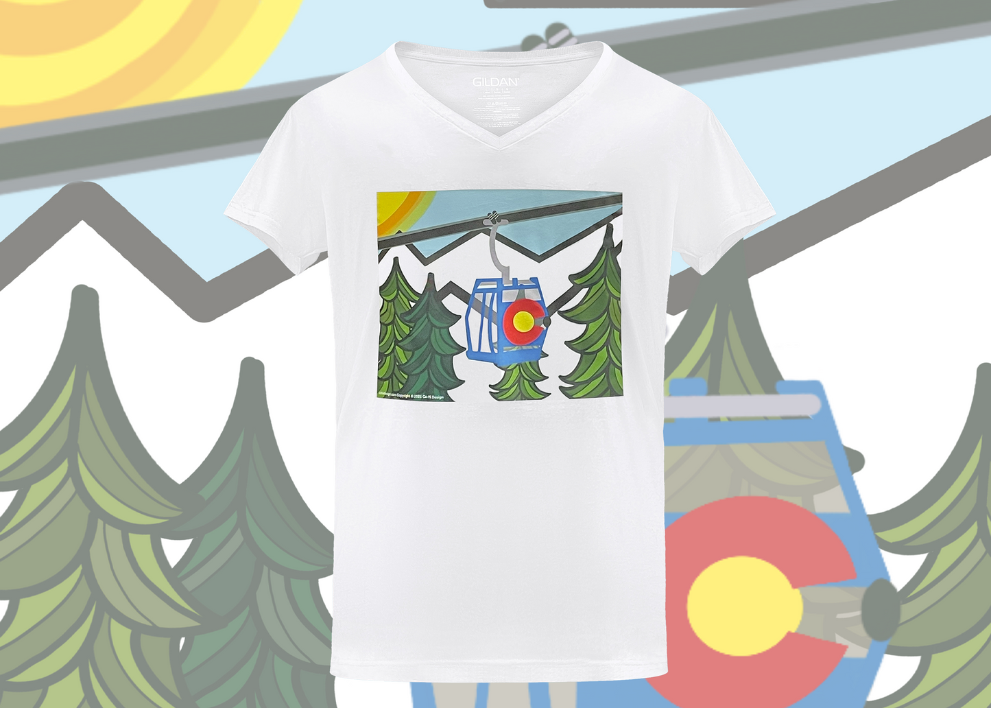 Colorado Gondola || White T- Shirt