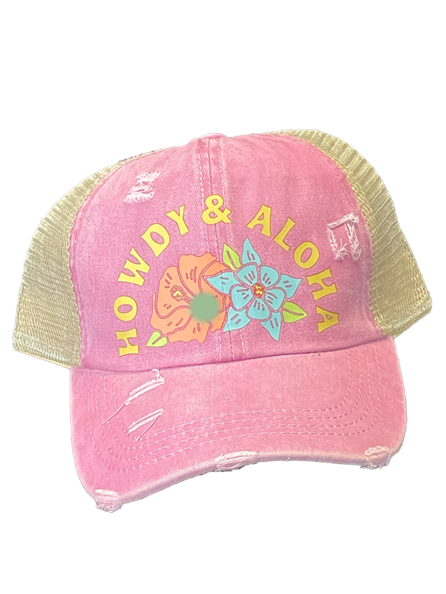 Howdy & Aloha || Ponytail Hat