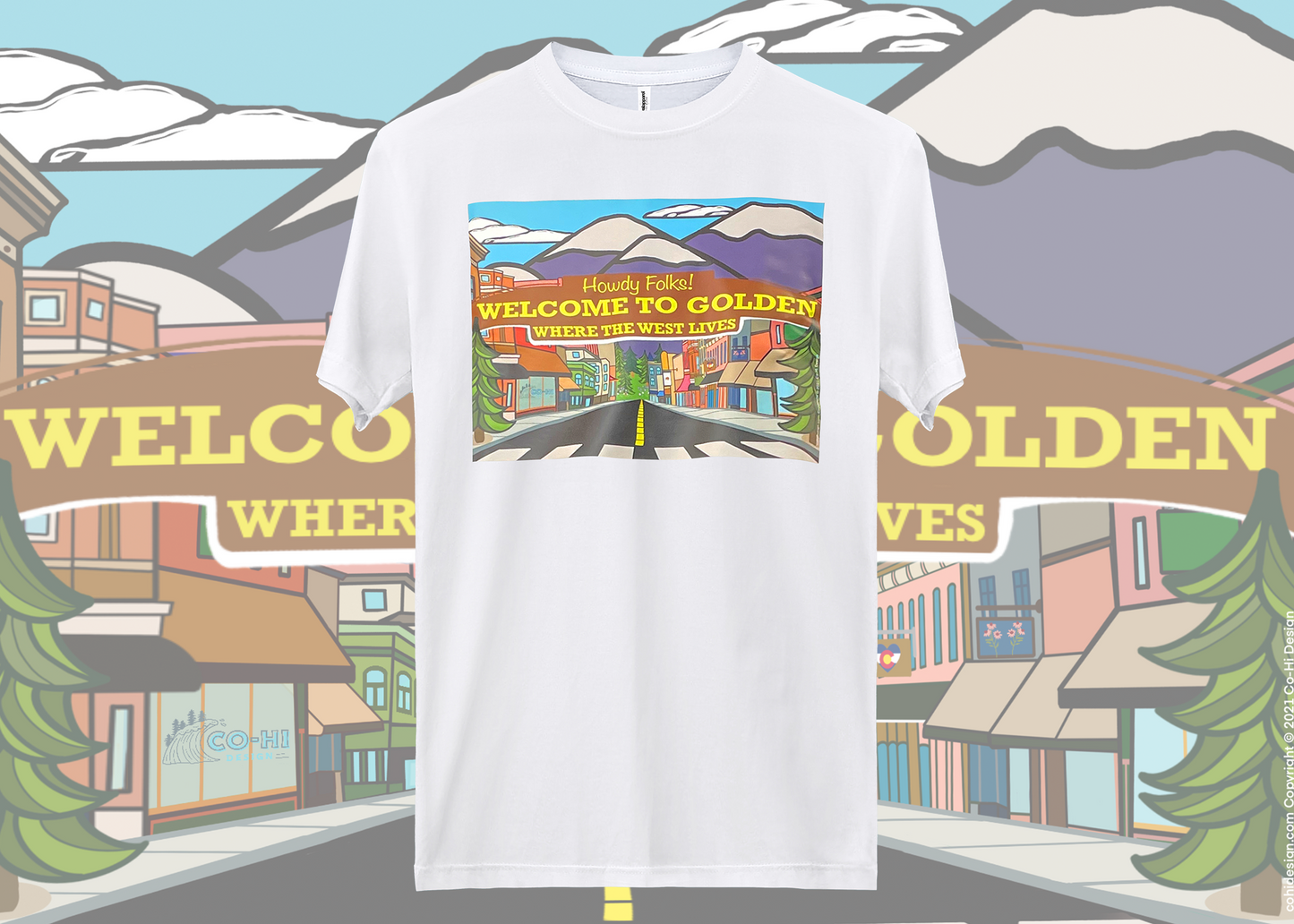 Howdy Golden! || White T-Shirt