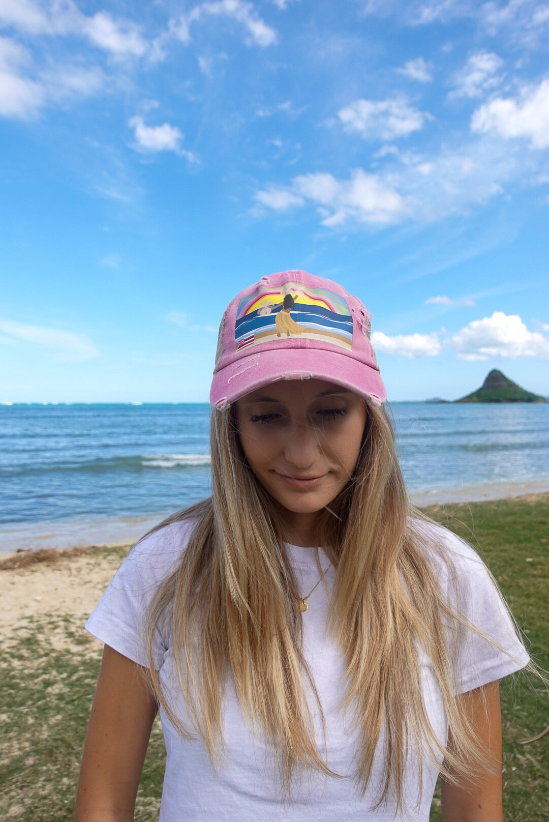 Sunset Hula || Ponytail Hat