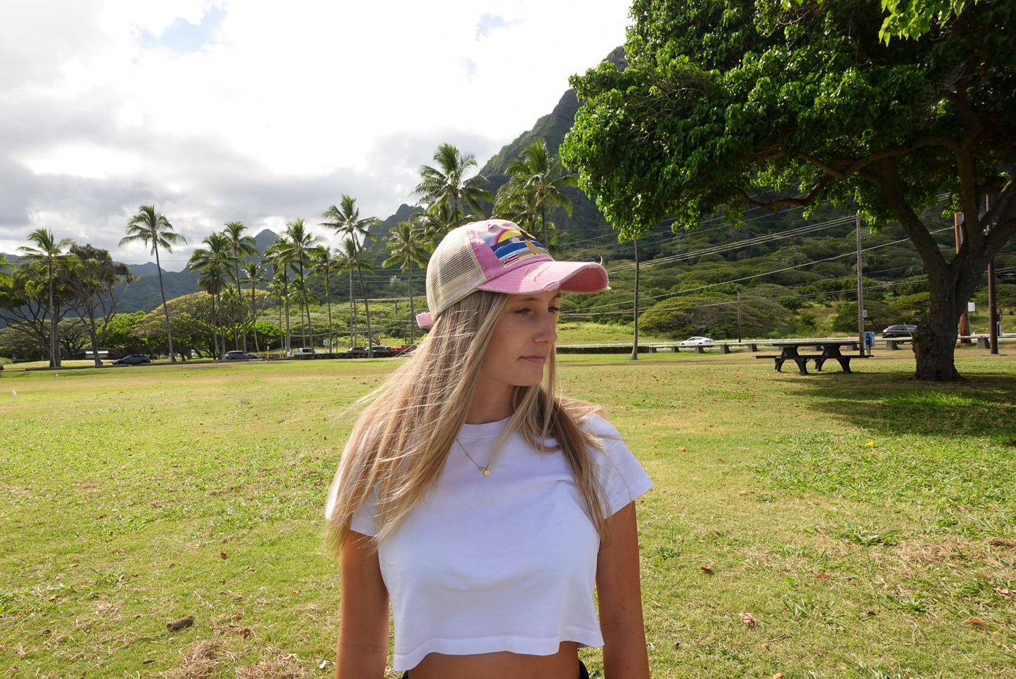 Sunset Hula || Ponytail Hat