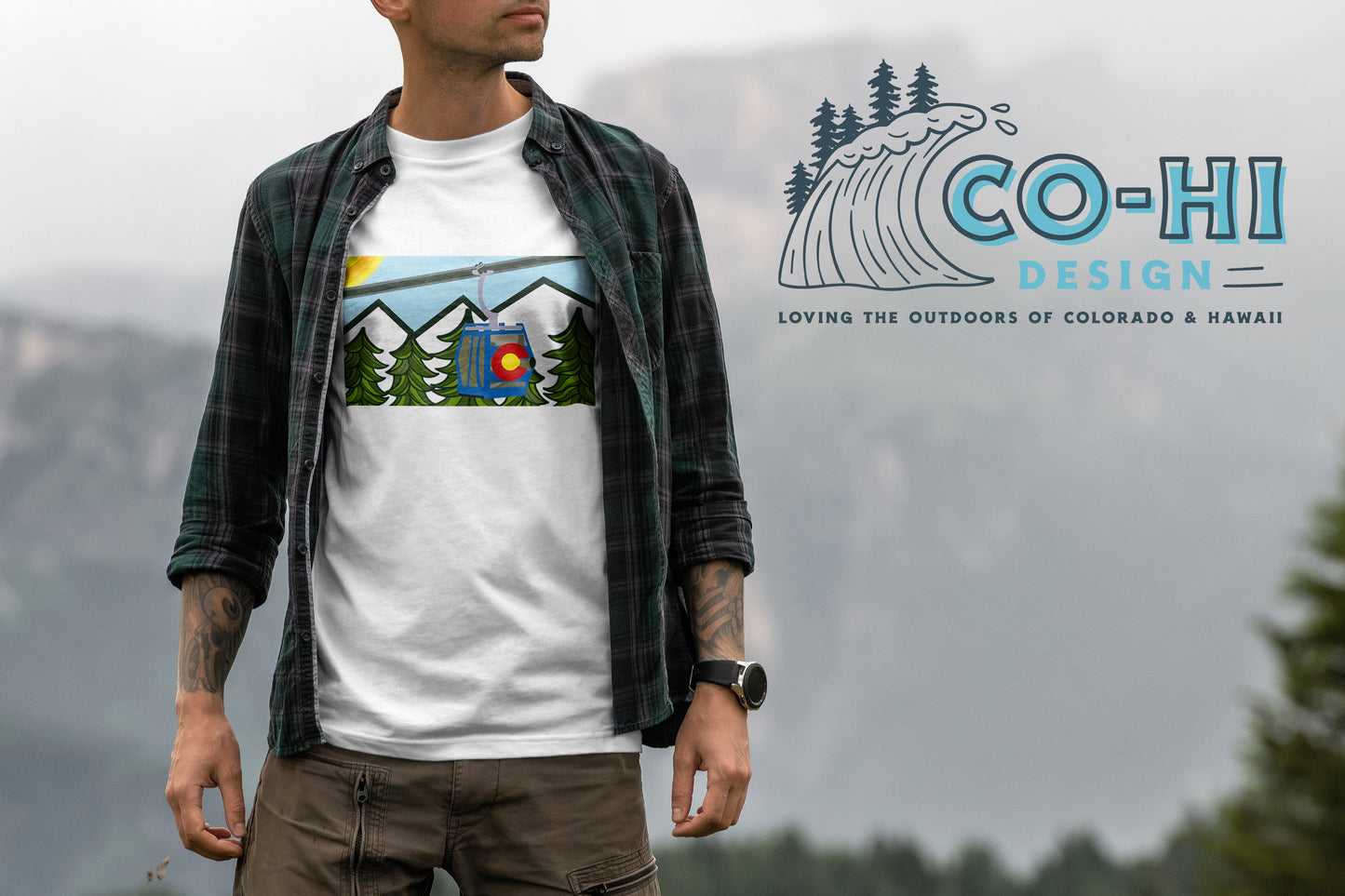 Colorado Gondola || White T- Shirt