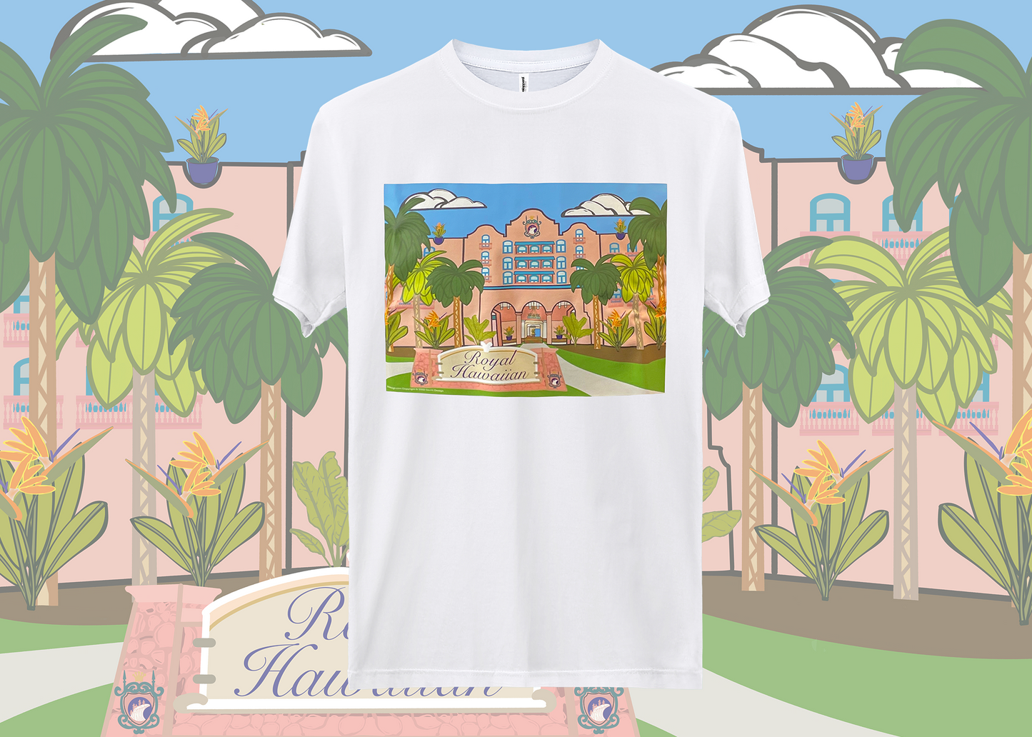 Aloha Royal Hawaiian Hotel! || White T-Shirt