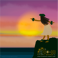 Sunset Hula || White T-Shirt