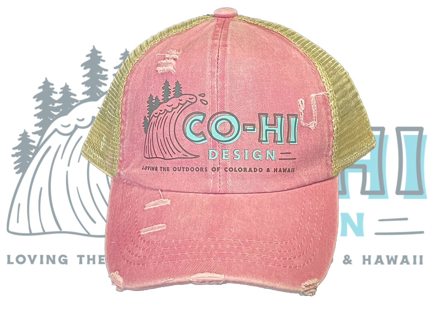 Let the Howdy & Aloha wash over you! || Ponytail Hat