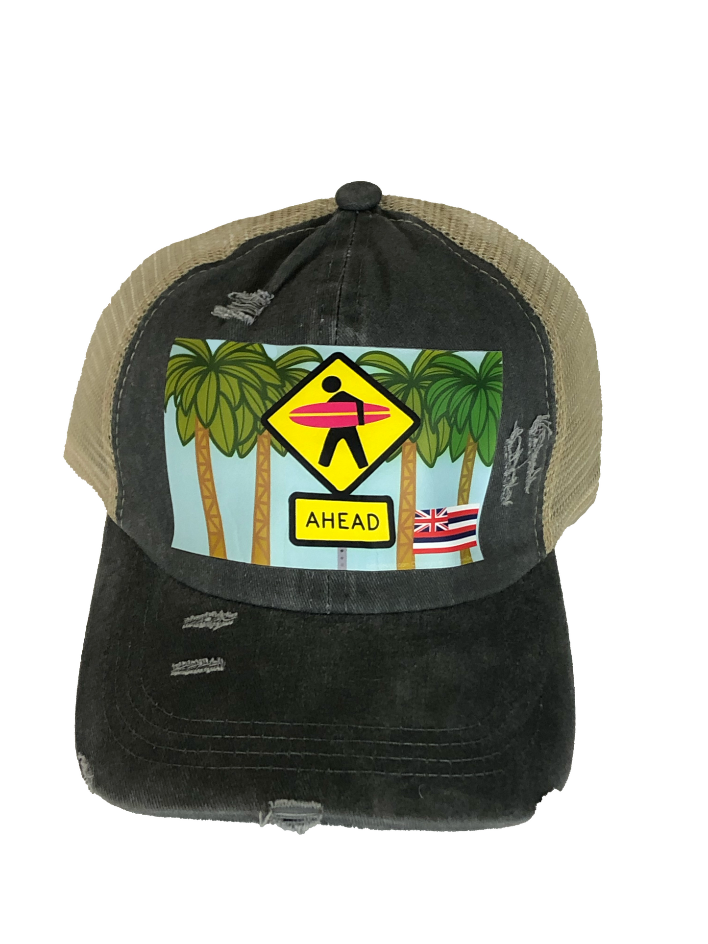 Surfer Crossing Co-Hi || Ponytail Hat