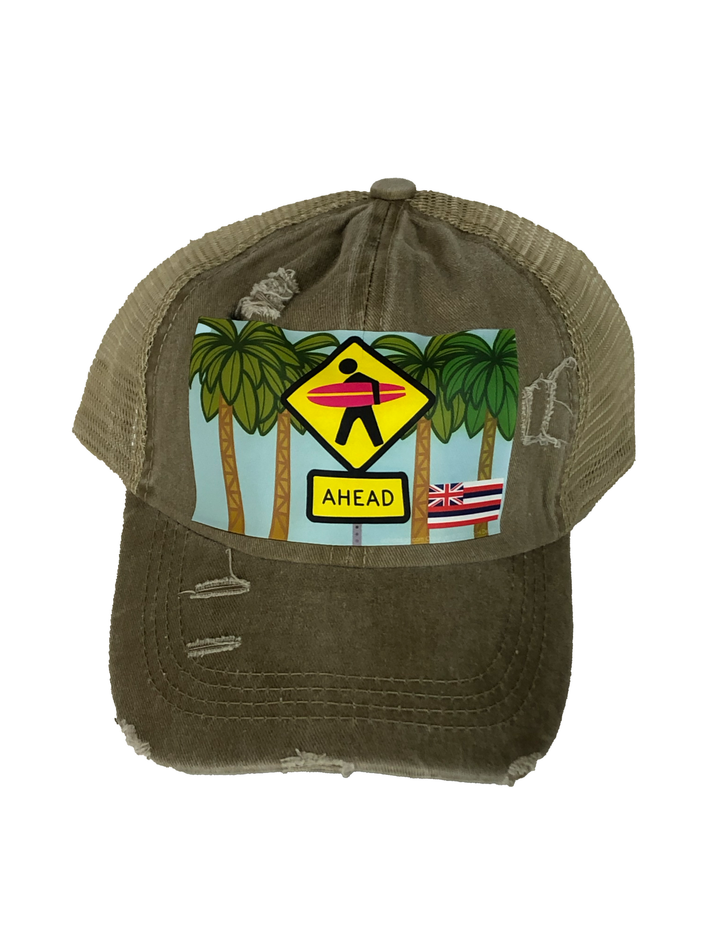 Surfer Crossing Co-Hi || Ponytail Hat