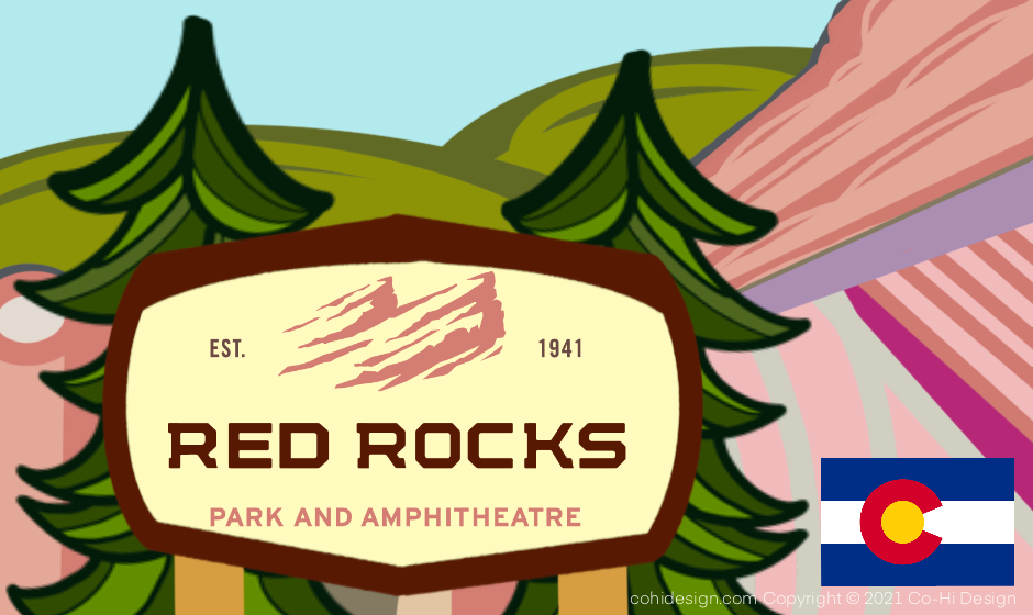 Red Rocks Tickled Pink || Ponytail Hat