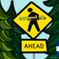 Skier Crossing Co-Hi || Ponytail Hat