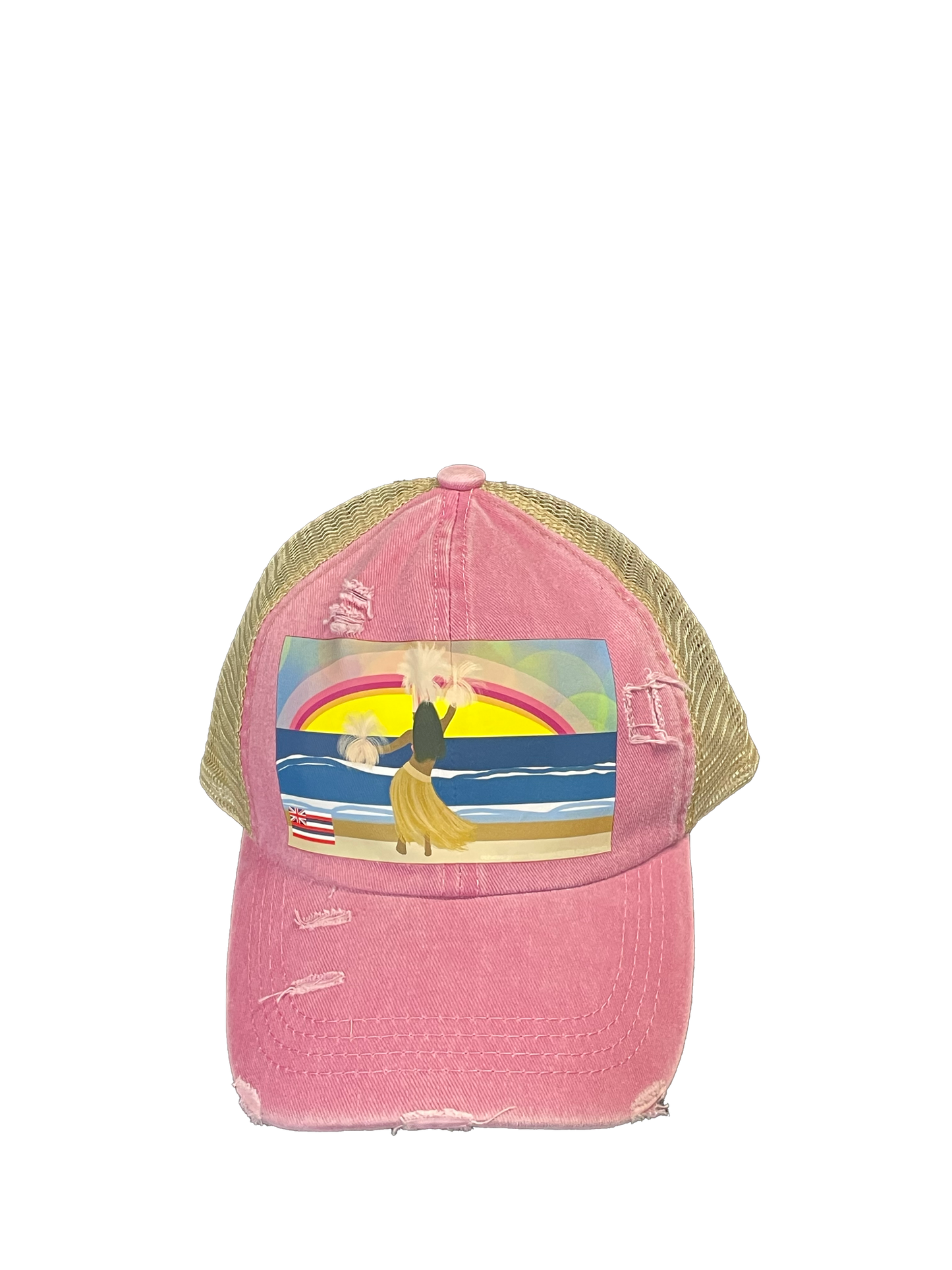 Sunset Hula || Ponytail Hat