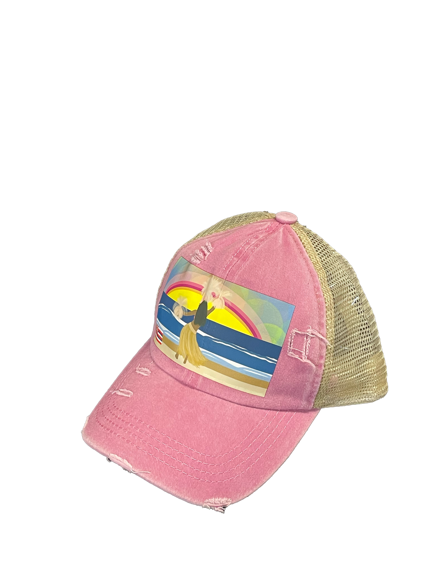 Sunset Hula || Ponytail Hat