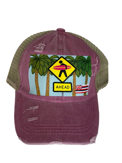 Surfer Crossing Co-Hi || Ponytail Hat