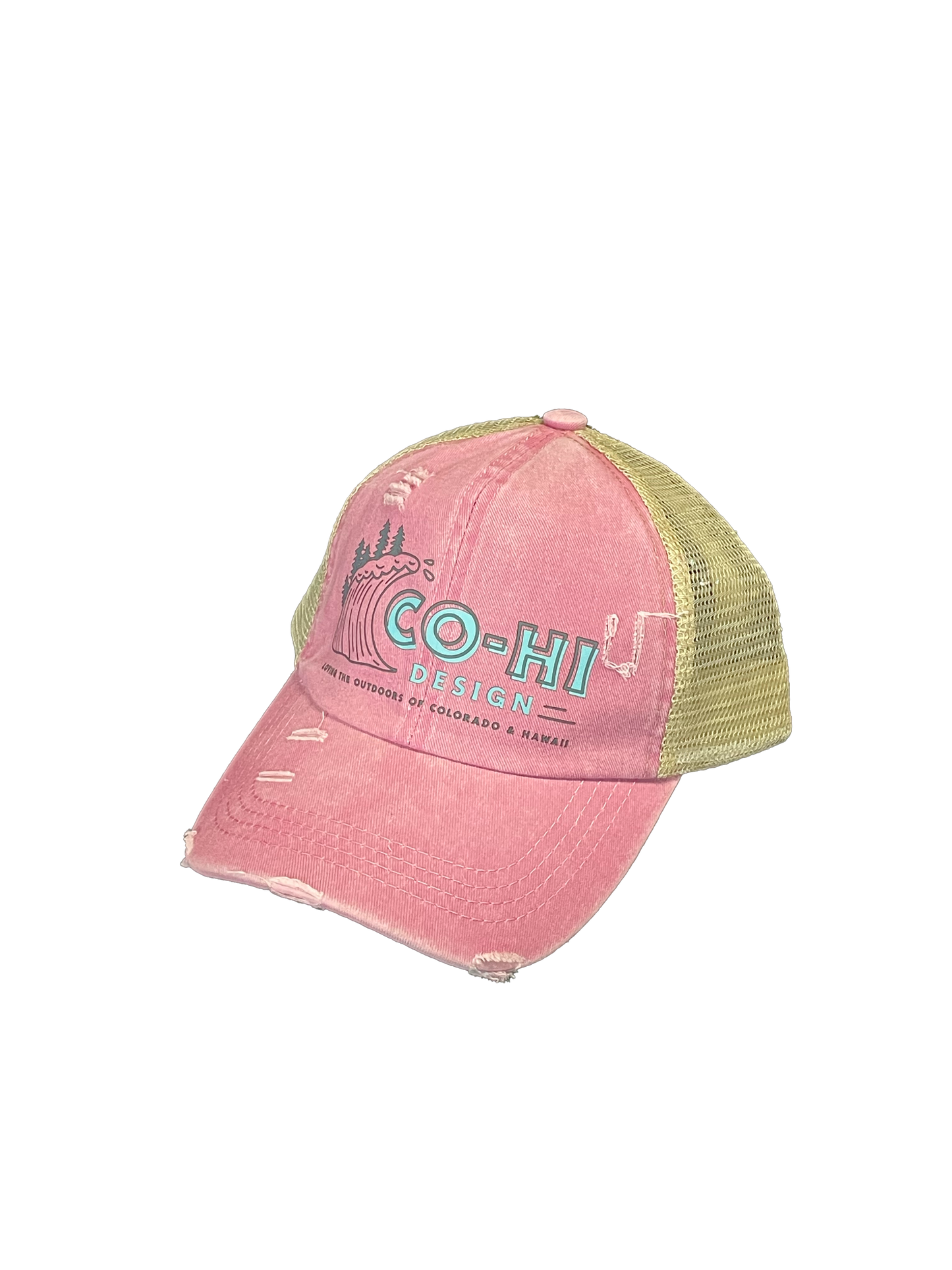 Let the Howdy & Aloha wash over you! || Ponytail Hat